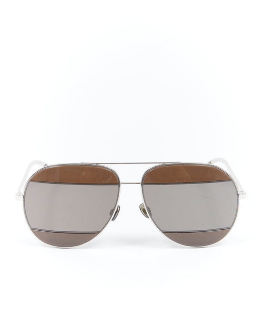 Dior Silver Aviator DiorSplit2 Sunglasses