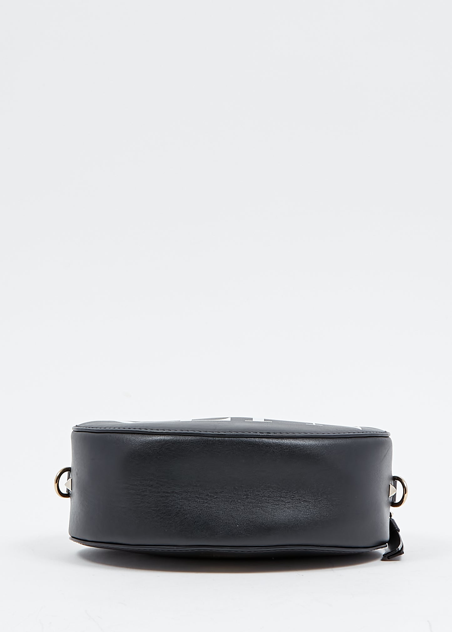 Valentino Black Leather VLTN Logo Rockstud Crossbody Bag