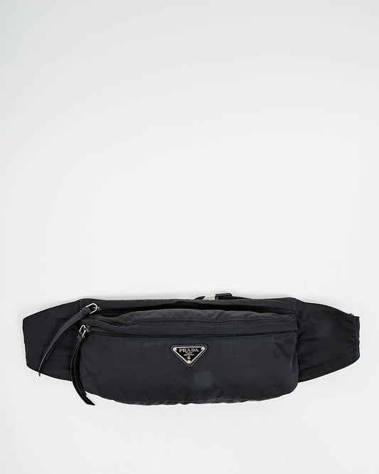 Prada Black Nylon Tessuto Belt Bag - S