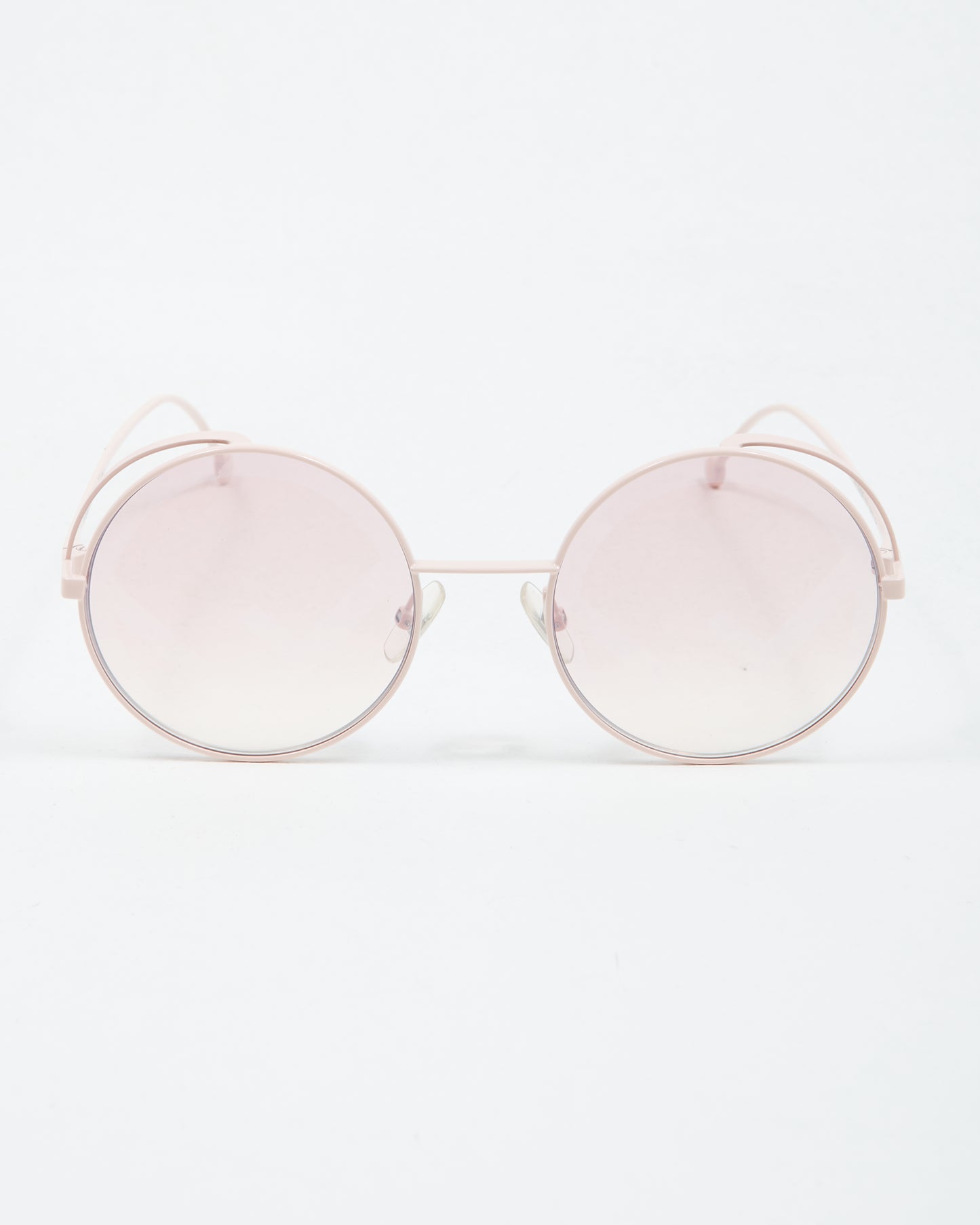 Fendi Pink Metal Round Frame FF0343/S Sunglasses