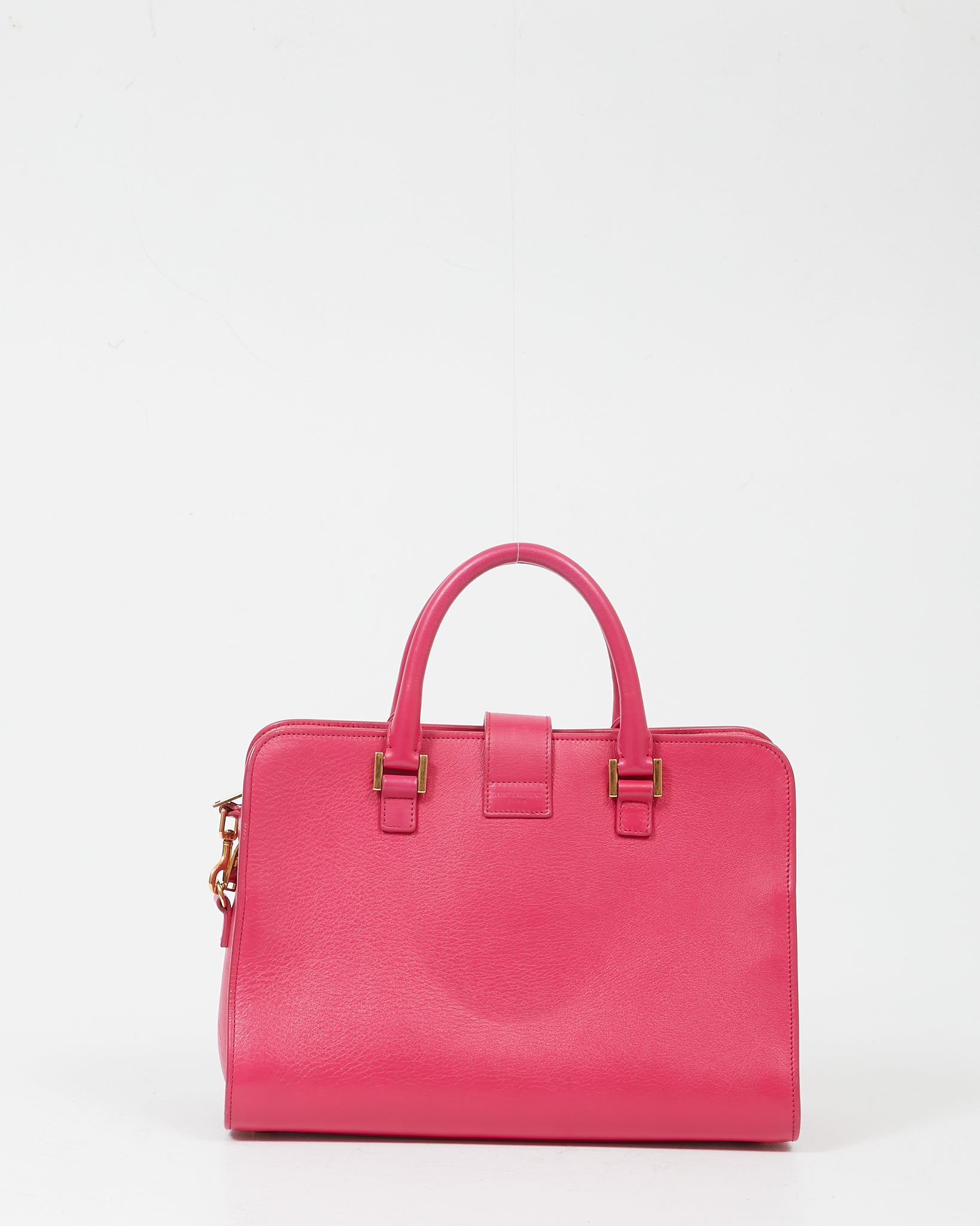 Saint Laurent Fuchsia Pink Cabas Monogram 2-Way Tote