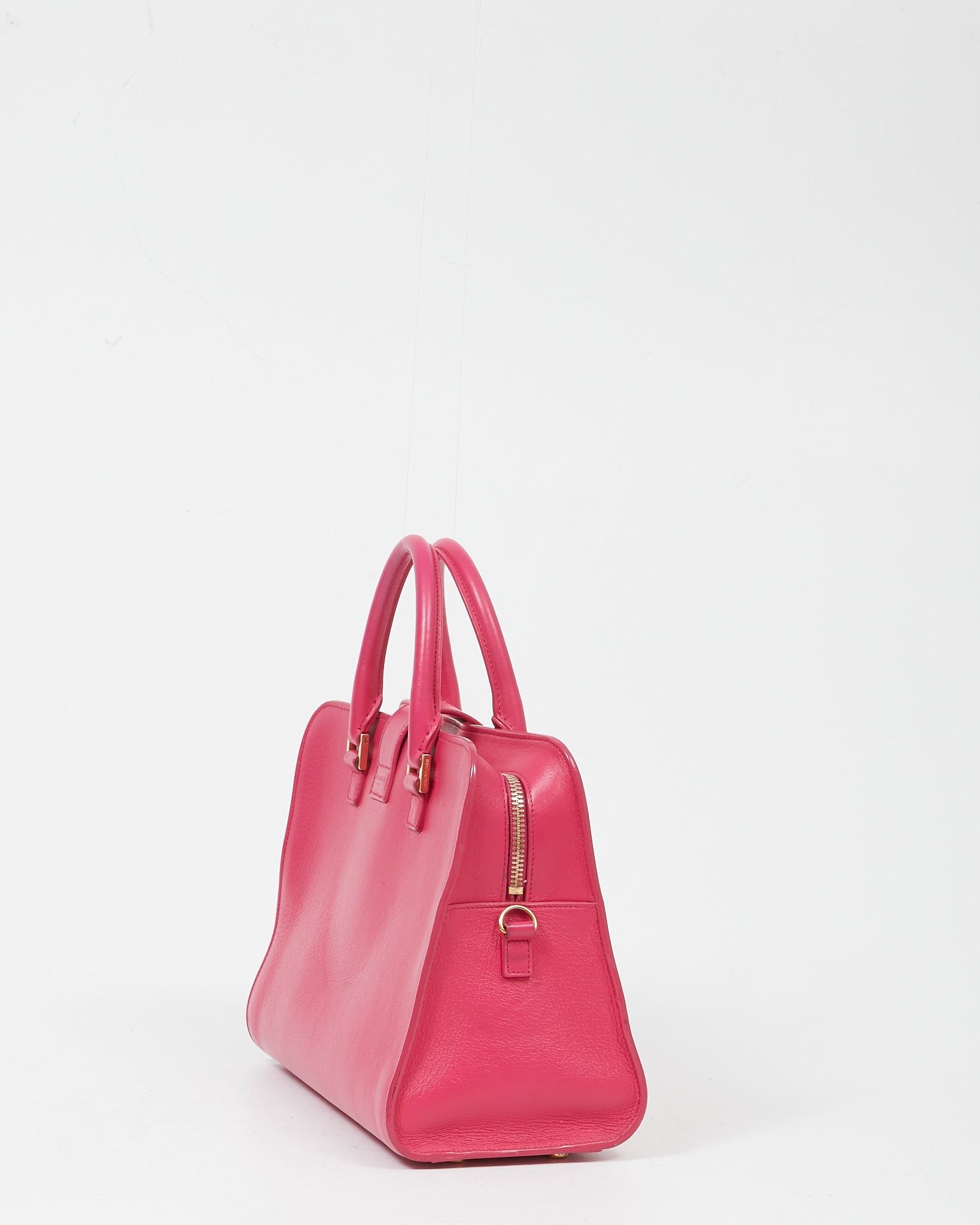 Saint Laurent Fuchsia Pink Cabas Monogram 2-Way Tote